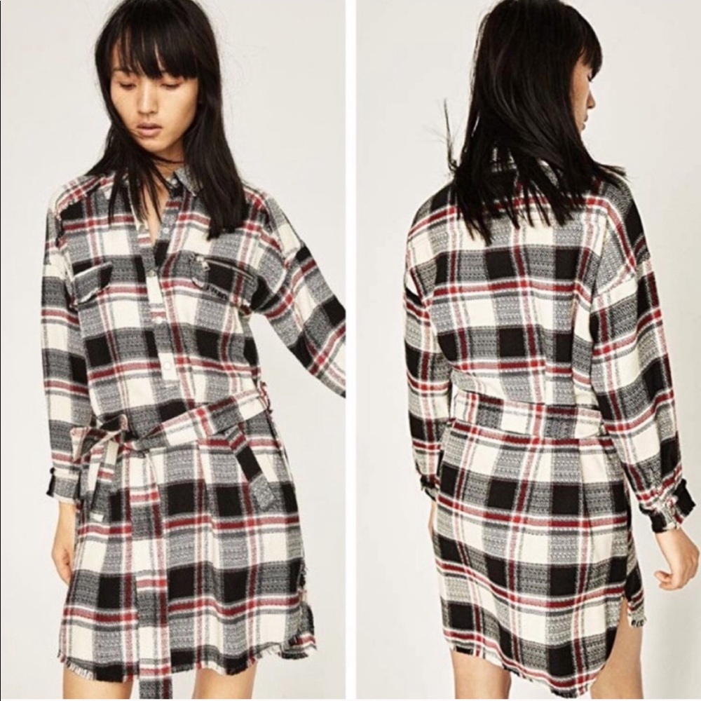 Zara Plaid mini/tunic NWOT - Picture 1 of 13